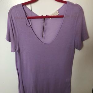 Long, nearly tunic top. Lightweight.